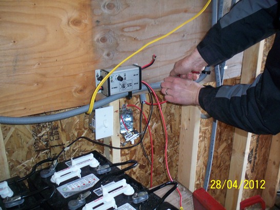 Preparing wires for panels